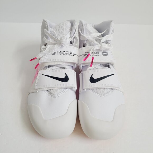 Nike Zoom Javelin Elite 3 Track Shoes WITH SPIKES AJ8119-101 Size 9.5 White #1 main image 6